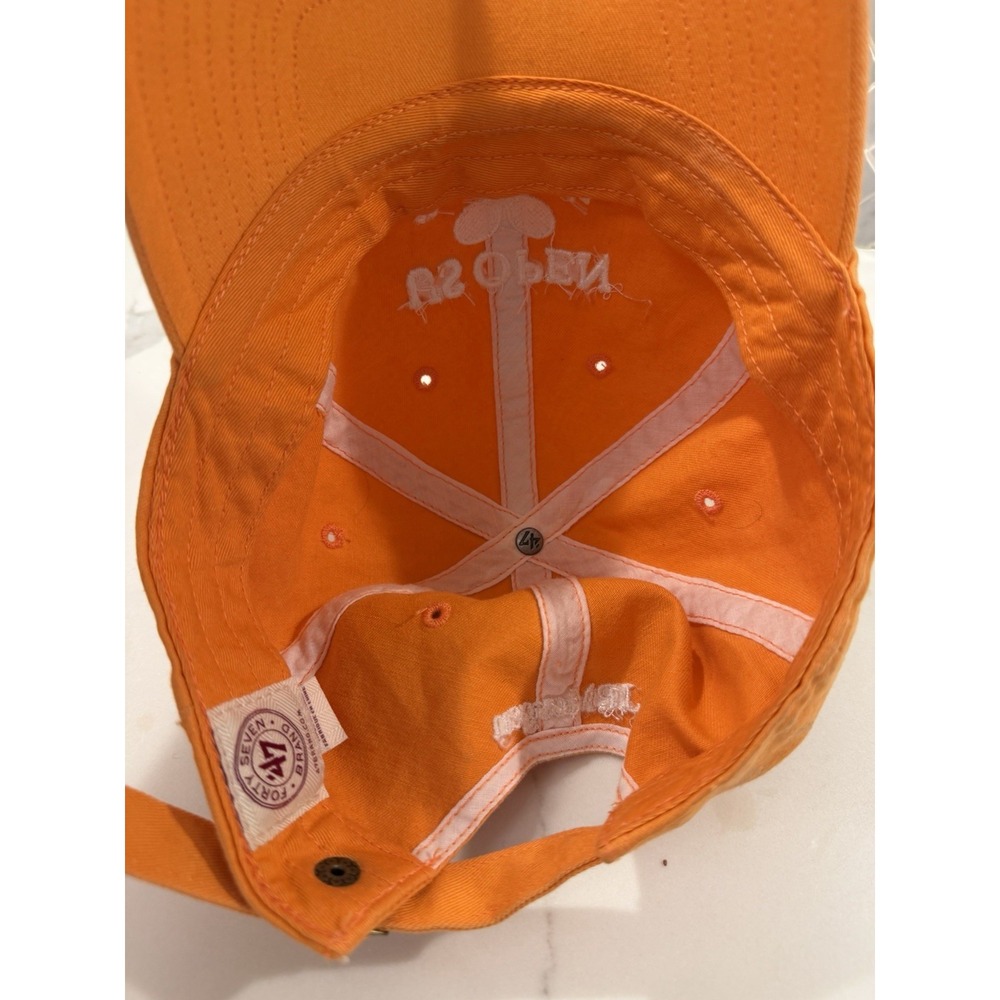 '47 Brand US Open New York City 2014 Orange Baseball Cap Tennis Old Money - Picture 2 of 5